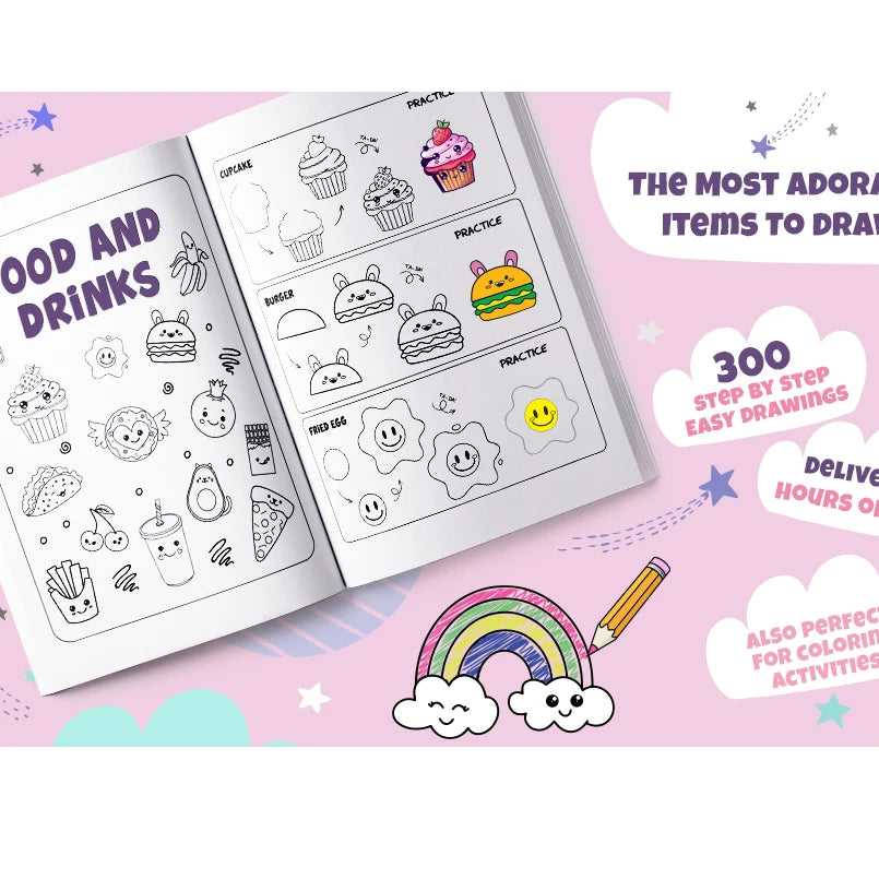 How to Draw Anything — 300 Cute Step-by-Step Drawing Tutorials