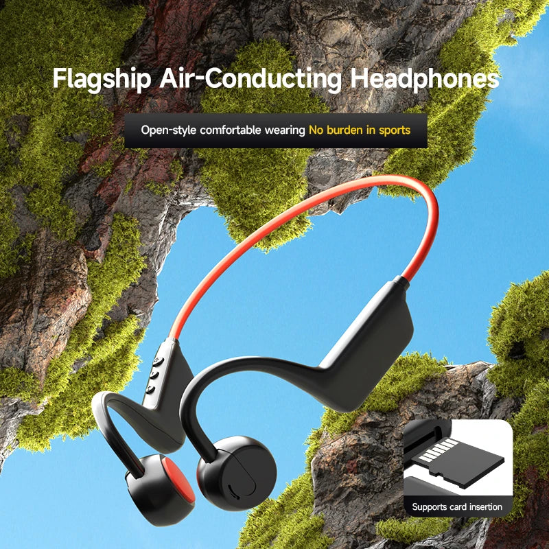 Lenovo Bone Conduction Headphones — Wireless, Waterproof, Bluetooth 5.3