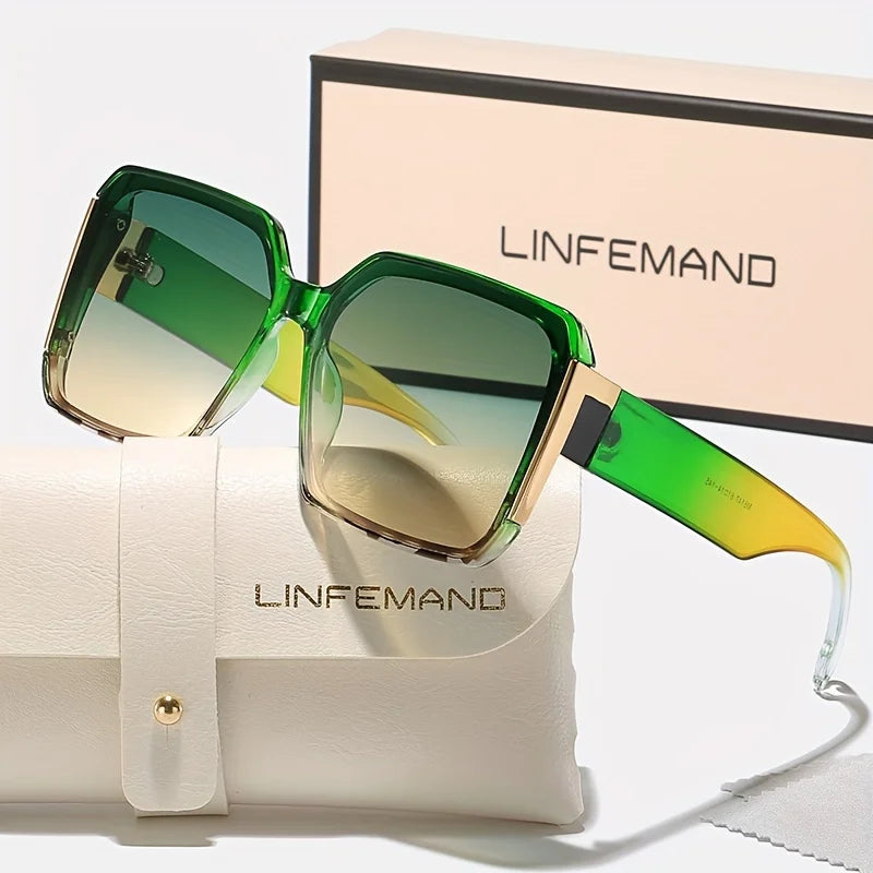 Oversized Rectangle Fashion Sunglasses