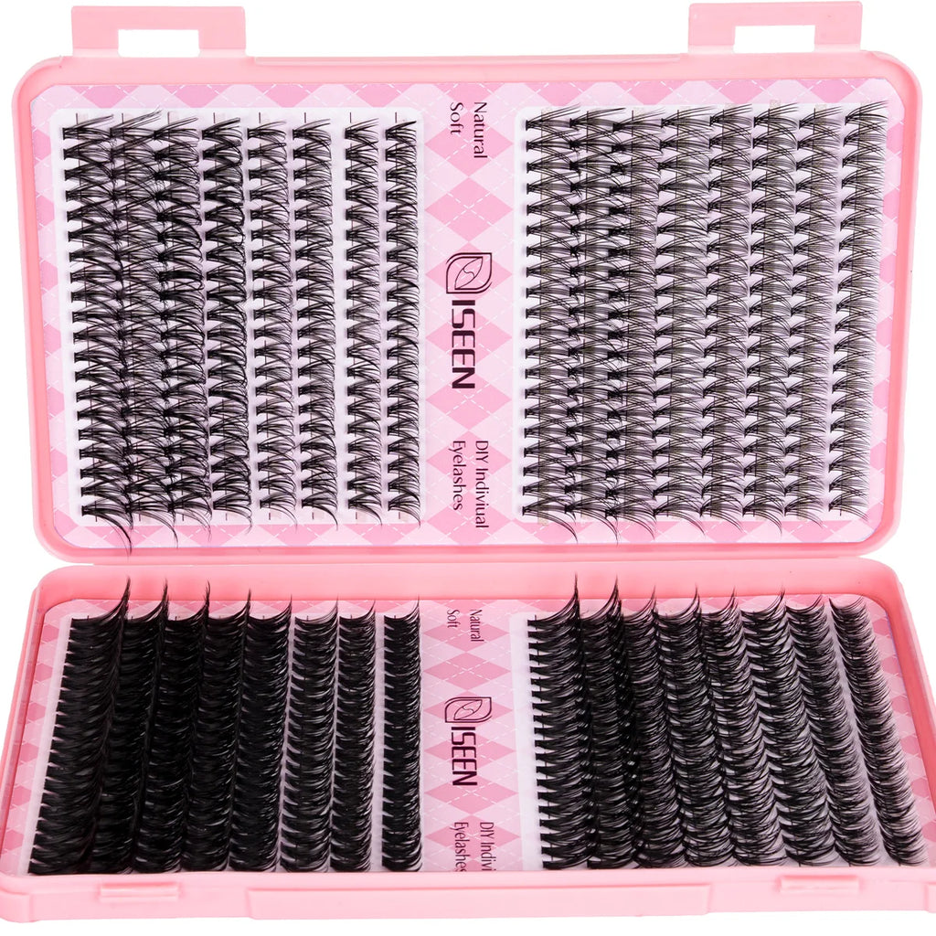 DIY Eyelash Extension Kit — Cluster Lashes with Glue