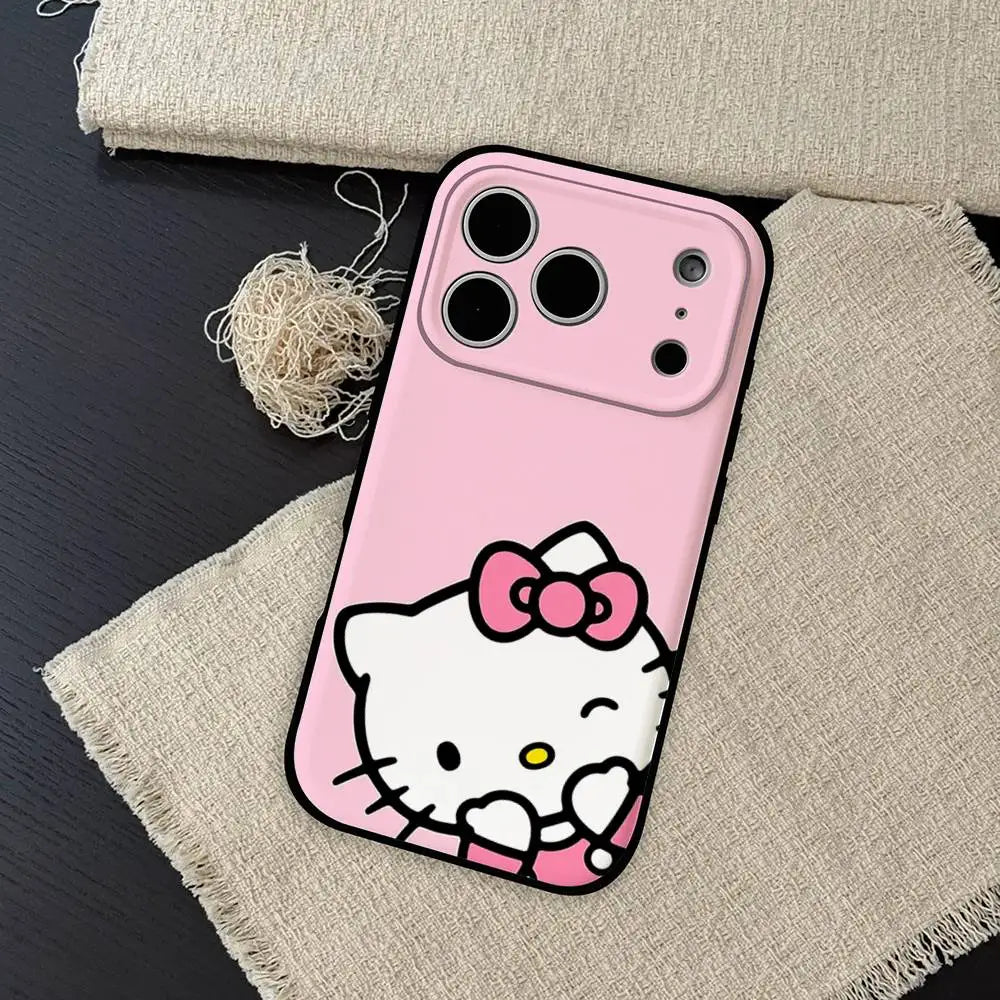 Kawaii Hello Kitty Leopard Print Phone Case | iPhone 11–17 Pro Max
