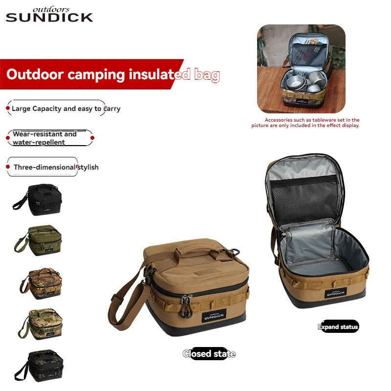Large insulated picnic cooler bag by Home Sweet Home, featuring a spacious design with handles and a zip closure for outdoor meals.