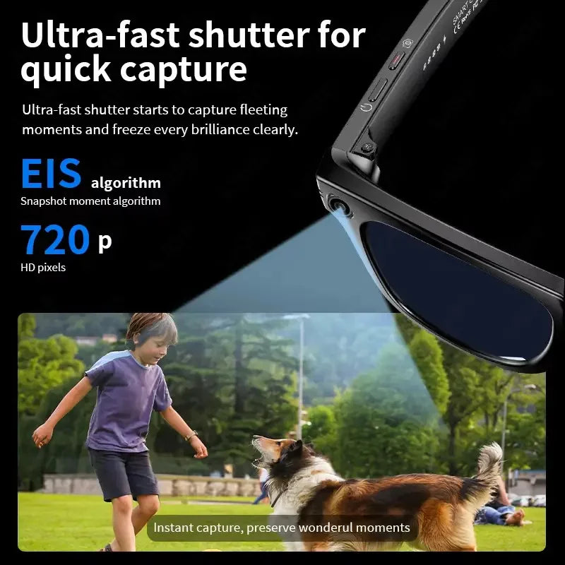 Home Sweet Home AI Smart Glasses with 8MP camera, Bluetooth, multilingual support, and ChatGPT 4.0 for hands-free communication