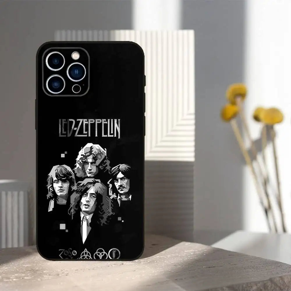 Zeppelins Band Soft Silicone Phone Case for iPhone