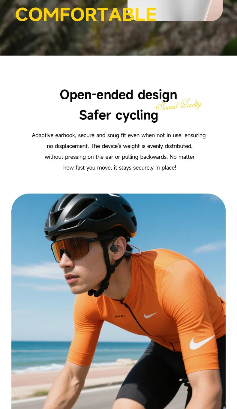 Lenovo Bone Conduction Headphones — Wireless, Waterproof, Bluetooth 5.3