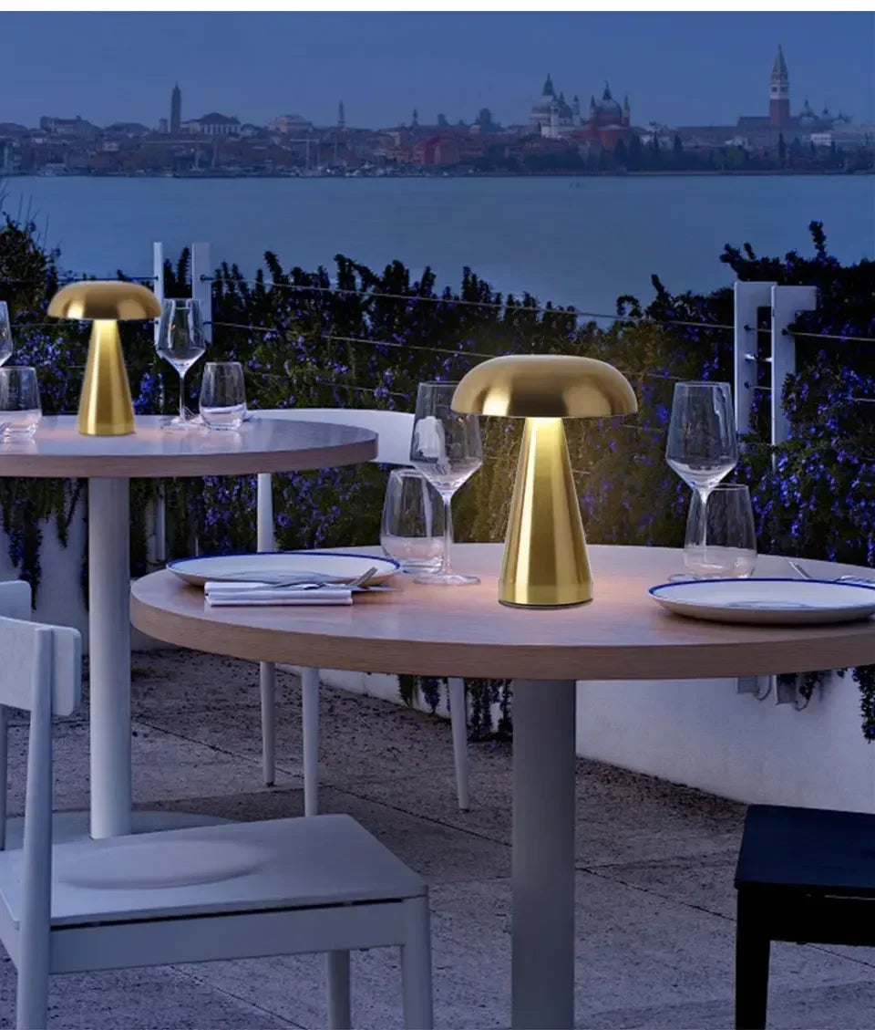 Aamasun Retro Mushroom Table Lamp | Touch Dimmer, 3 Colour Temperatures