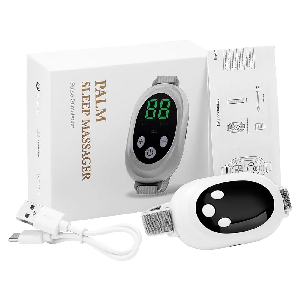 Handheld Sleep Aid Device — EMS Micro-Current Therapy for Insomnia & Anxiety Relief
