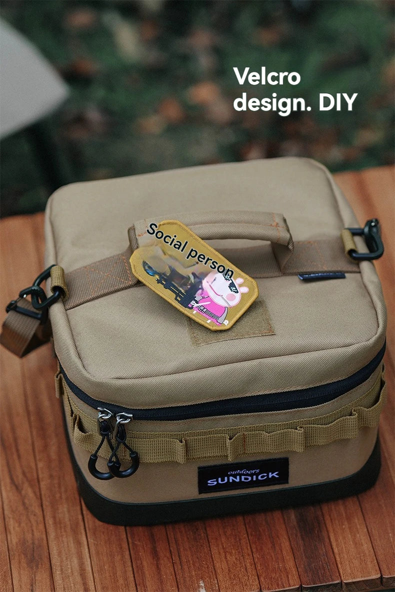 Large insulated picnic cooler bag by Home Sweet Home, showing its spacious design and sturdy handles for outdoor food storage.