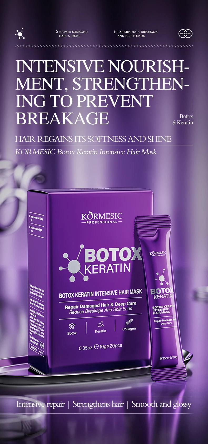 Keratin Hair Mask | 5-Second Repair for Dry, Frizzy & Damaged Hair