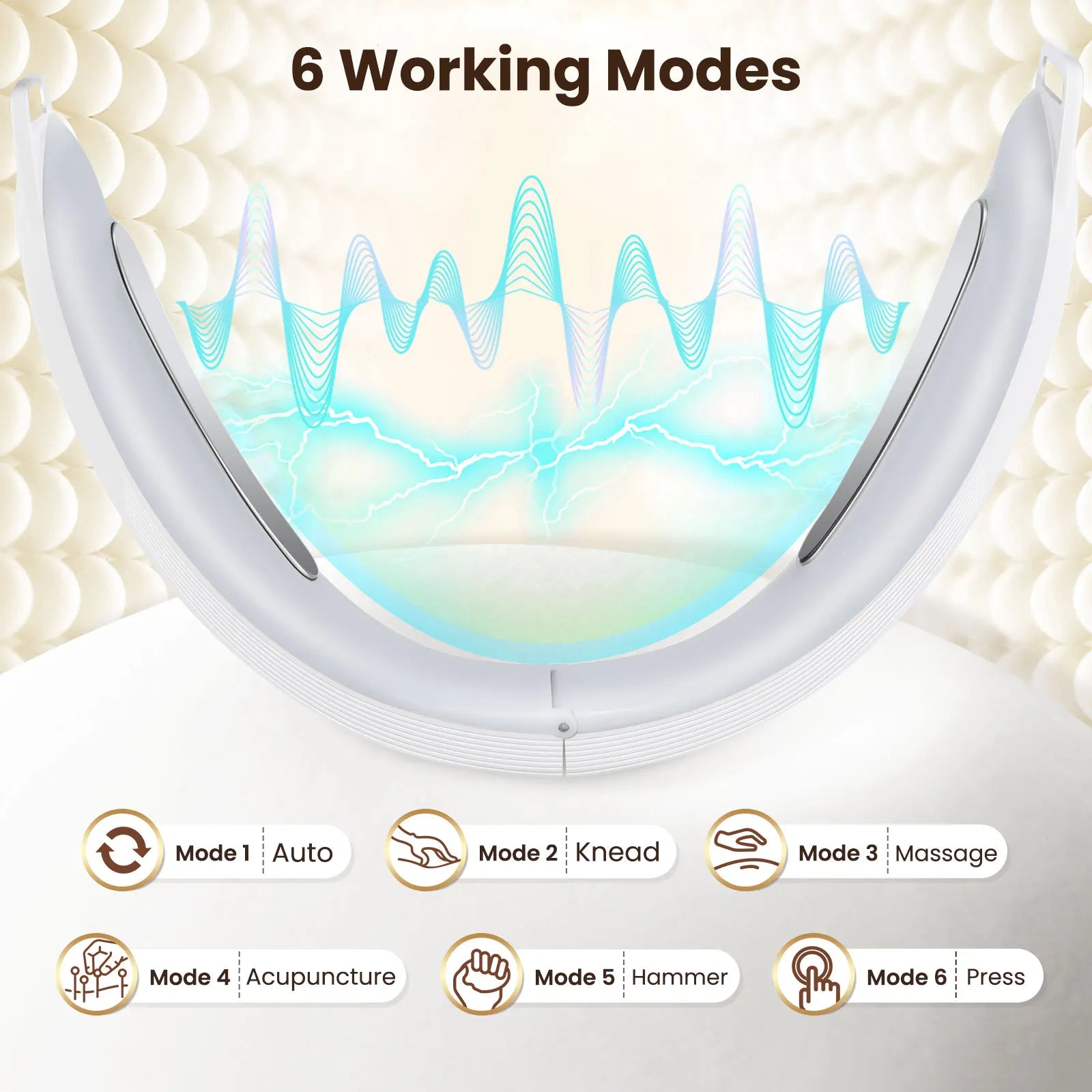 EMS V-Face Lifting Beauty Device — 6 Modes, 8 Levels, Micro-Current Facial Massager
