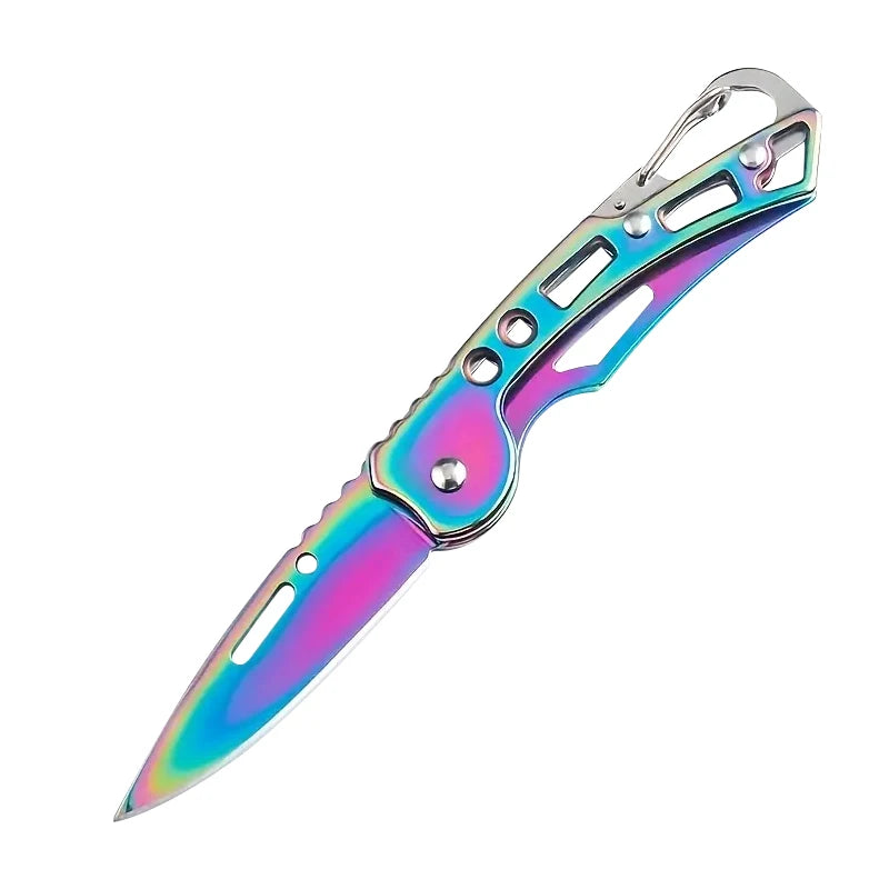 Folding Pocket Knife – Stainless Steel Fruit & Kitchen Knife with Non-Slip Handle