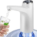 Portable 5-gallon water dispenser pump with USB charging from Home Sweet Home, showing the pump attached to a water bottle.