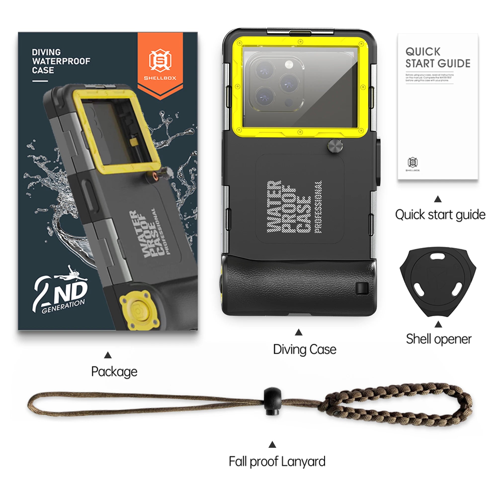 IP68 Waterproof Phone Case – 15m/50ft Diving Cover for Universal 6.9" Phones