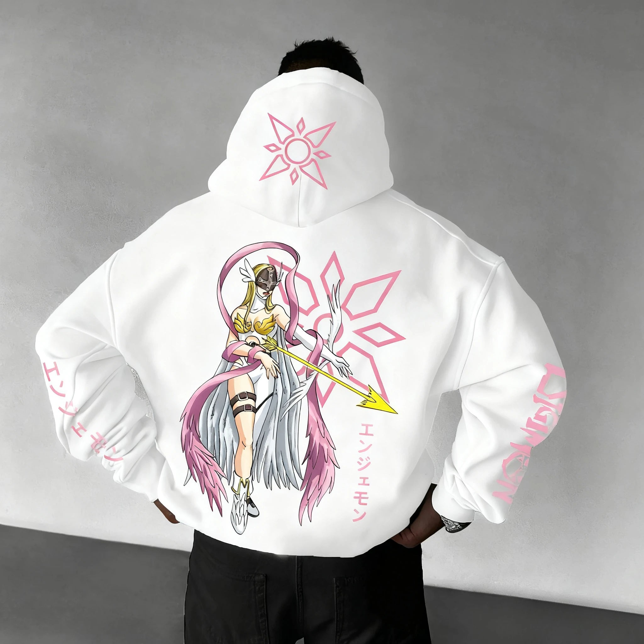 Oversized Digimon Anime Hoodie — Unisex Streetwear