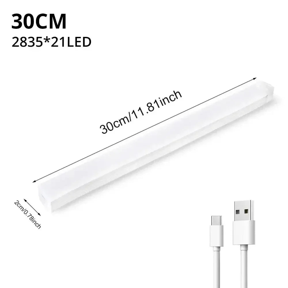 USB Rechargeable Motion Sensor Night Light — Magnetic LED Strip, 4 Sizes