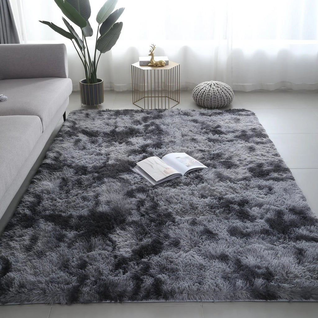 Ultra-Soft Puffy Rug – Fluffy Indoor Floor Mat for Bedroom, Living Room