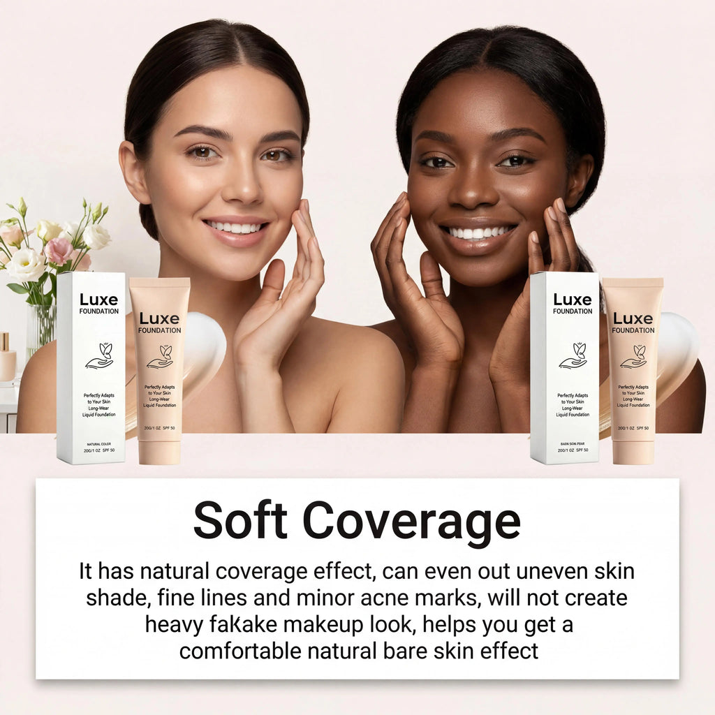 LUXE SPF 50 Colour-Changing Foundation | Self-Adjusting Skin Tone | 30g