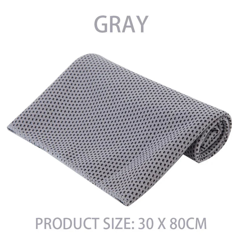 Microfibre Cooling Ice Towel – Quick-Dry Sports Towel for Gym, Running & Outdoor