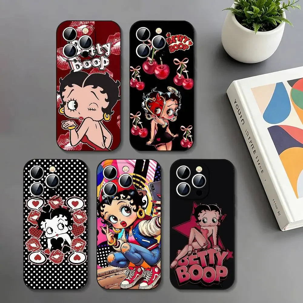 Betty Boop Phone Case | Slim Shockproof Cover for iPhone 11–17 Series