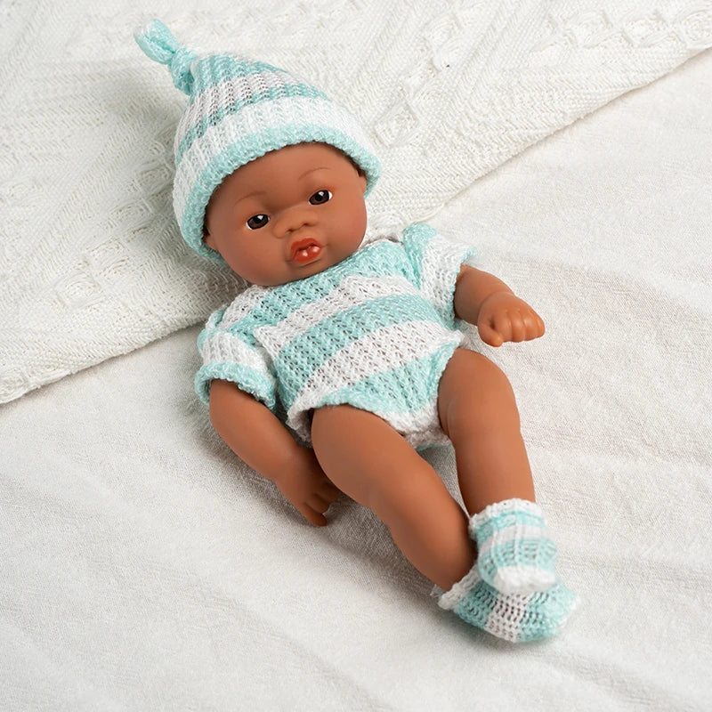 Mini Reborn Doll — 20cm Lifelike Vinyl Baby Doll for Girls
