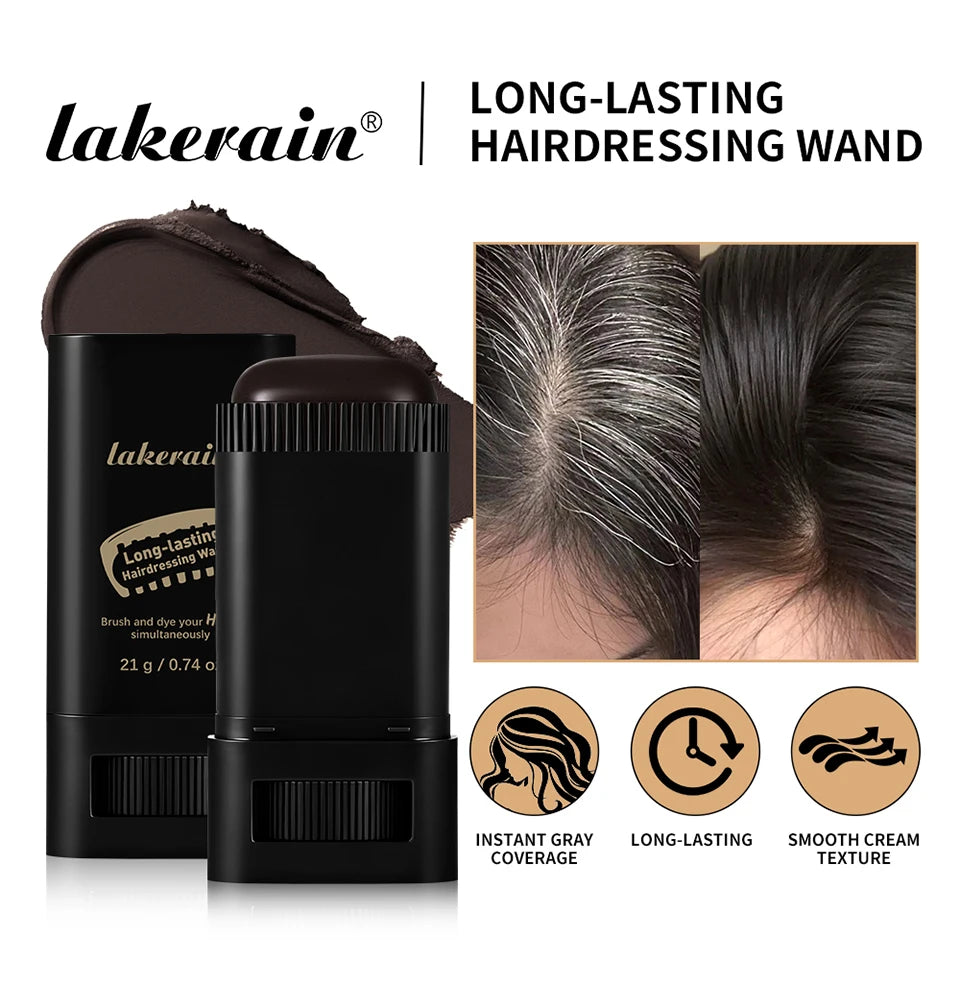 2-in-1 Hair Dye Stick with Comb | Grey Coverage Pen