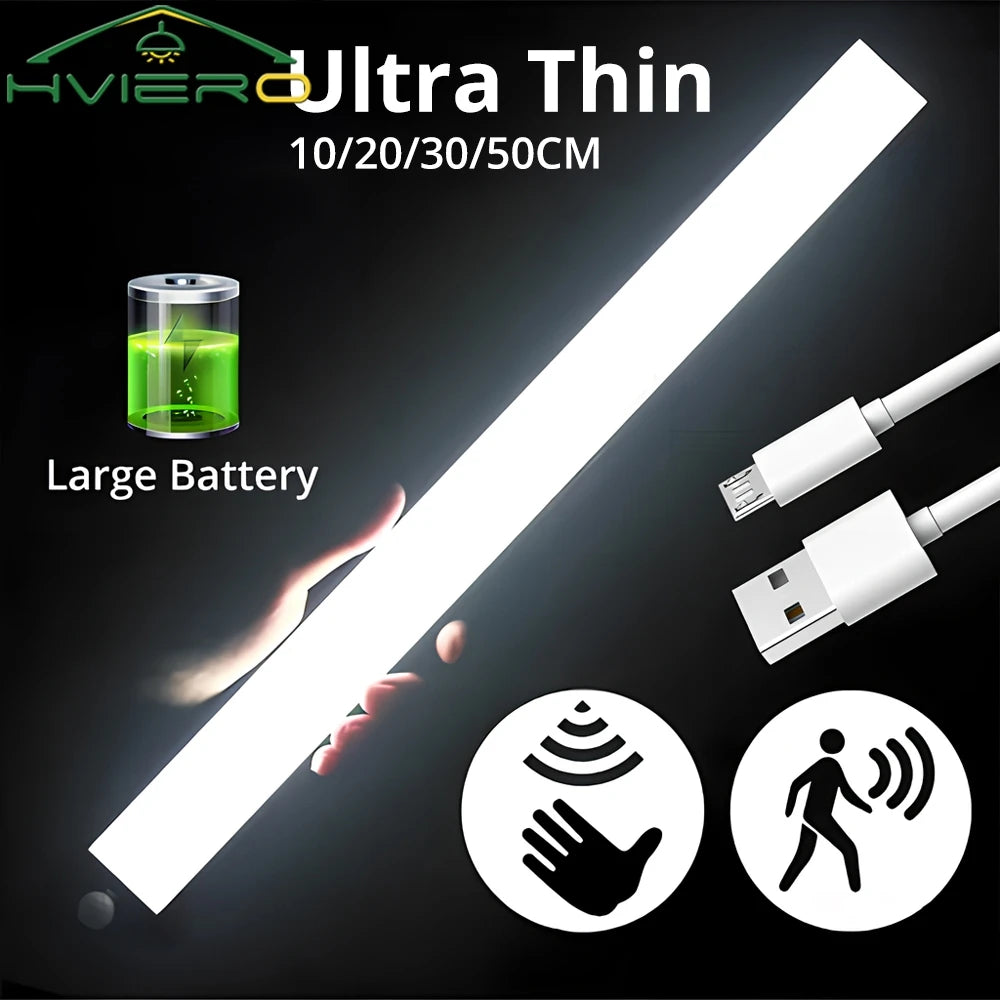 USB Rechargeable Motion Sensor Night Light — Magnetic LED Strip, 4 Sizes
