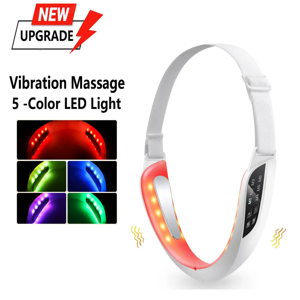 EMS V-Face Lifting Beauty Device — 6 Modes, 8 Levels, Micro-Current Facial Massager