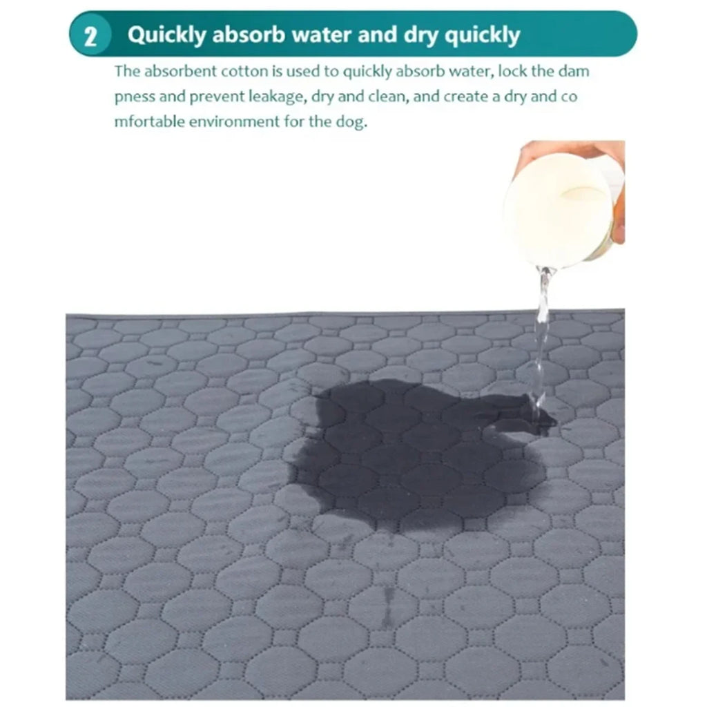 Reusable Washable Dog Pee Pad – Waterproof Absorbent Pet Training Mat