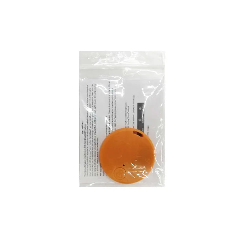 Bluetooth key finder and item tracker by Home Sweet Home showing a compact device with keyring attachment and smartphone connectivity