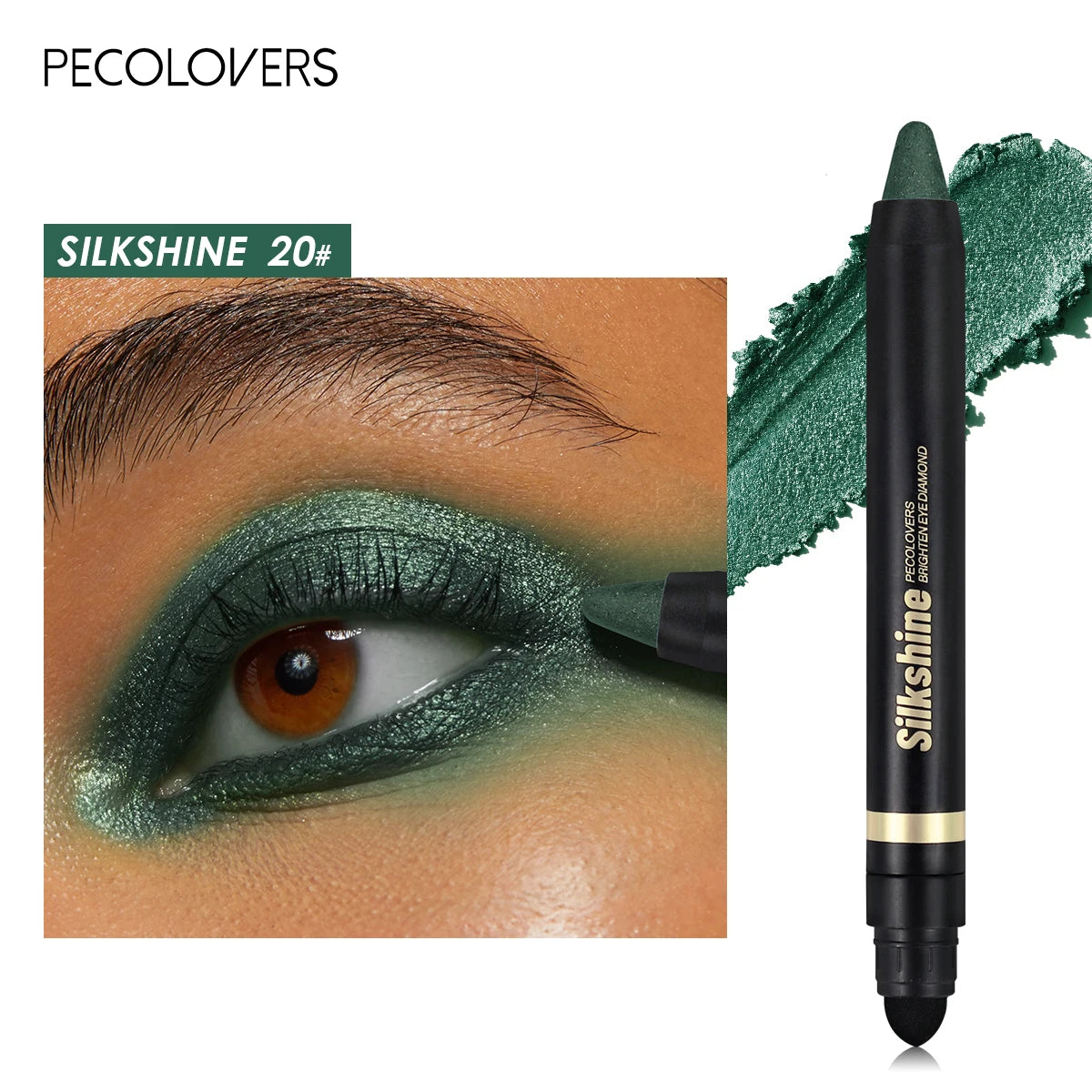 Metallic Glitter Eyeshadow Stick – Matte & Shimmer Waterproof Pearlescent Eye Pen