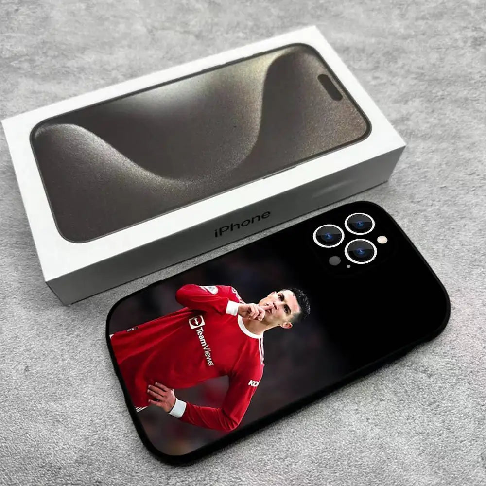 CR7 Ronaldo iPhone Case — Soft TPU Cover for iPhone 11–17