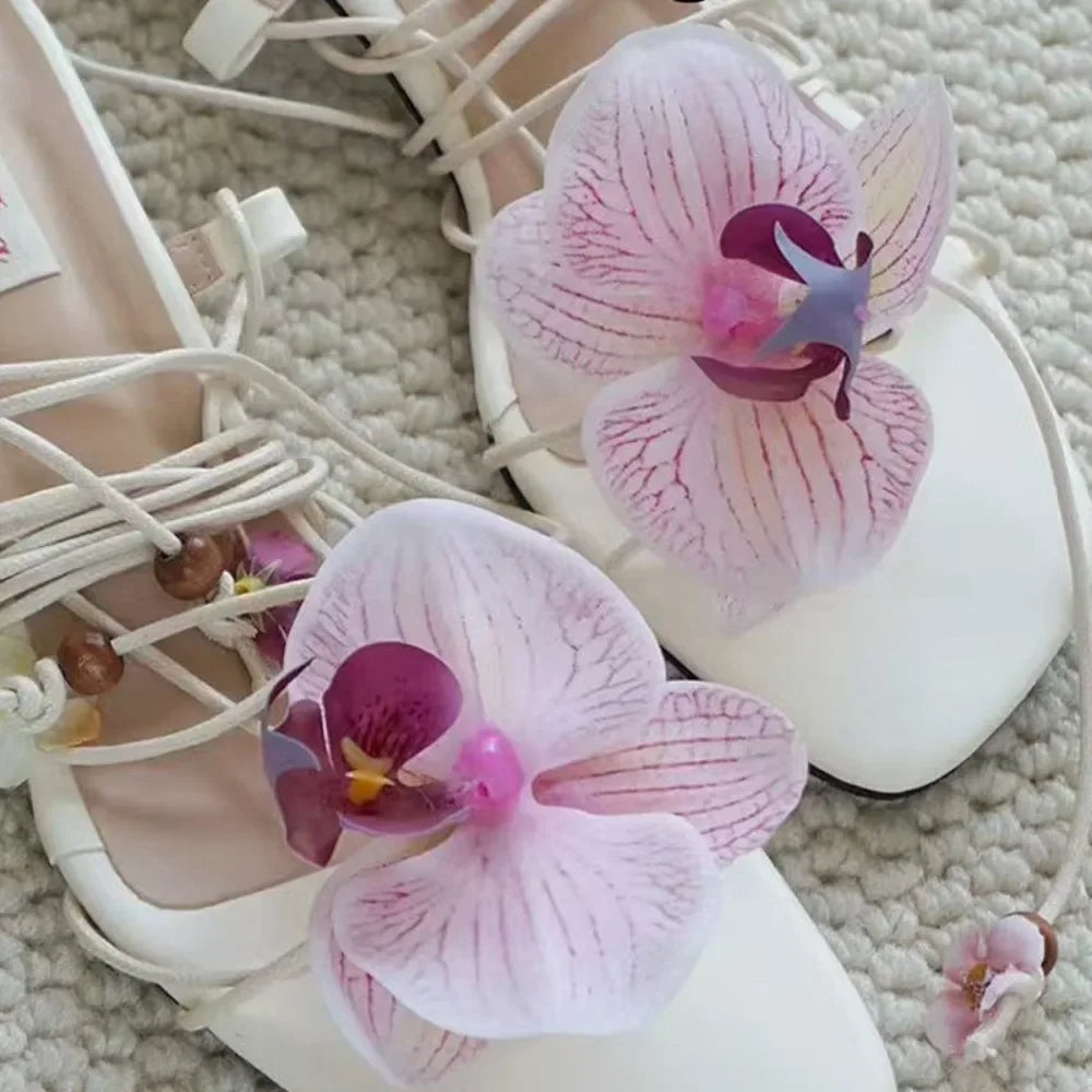 Butterfly & Orchid Flower Shoe Charms | Decorative Shoe Buckles