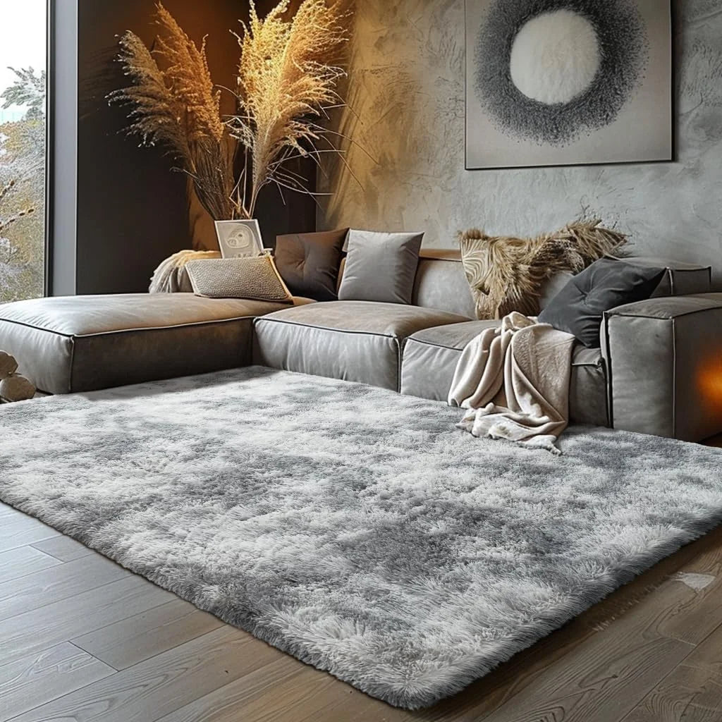 Ultra-Soft Puffy Rug – Fluffy Indoor Floor Mat for Bedroom, Living Room