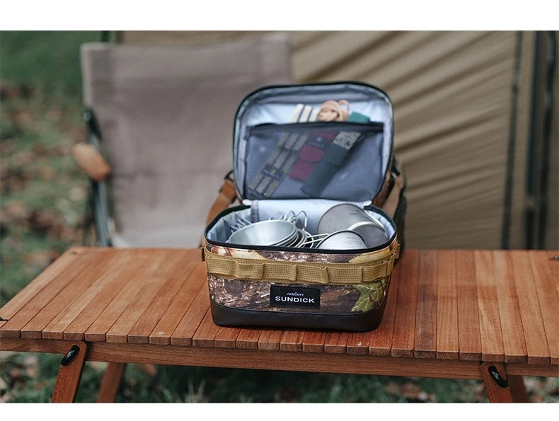 Large insulated picnic cooler bag by Home Sweet Home, featuring multiple compartments and a sturdy handle for outdoor use.