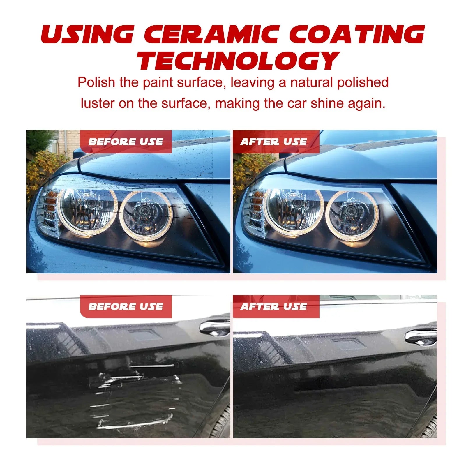 Graphene Nano Ceramic Car Coating Kit — High Gloss Paint Protection, Long-Lasting Shine
