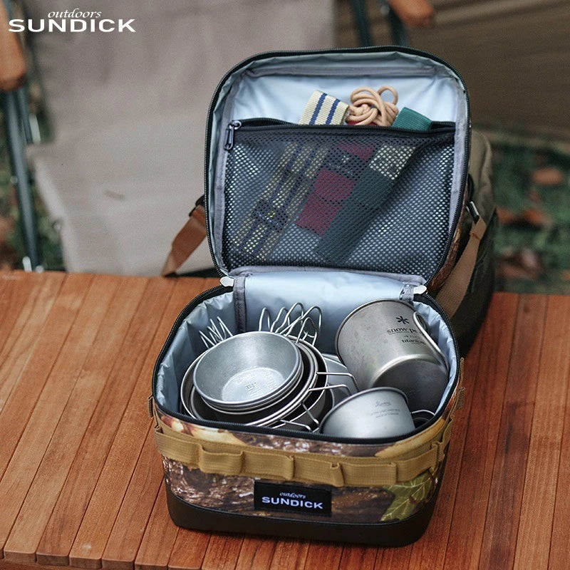 Large insulated picnic cooler bag by Home Sweet Home, featuring a spacious design, sturdy handles, and insulated interior for cold storage.
