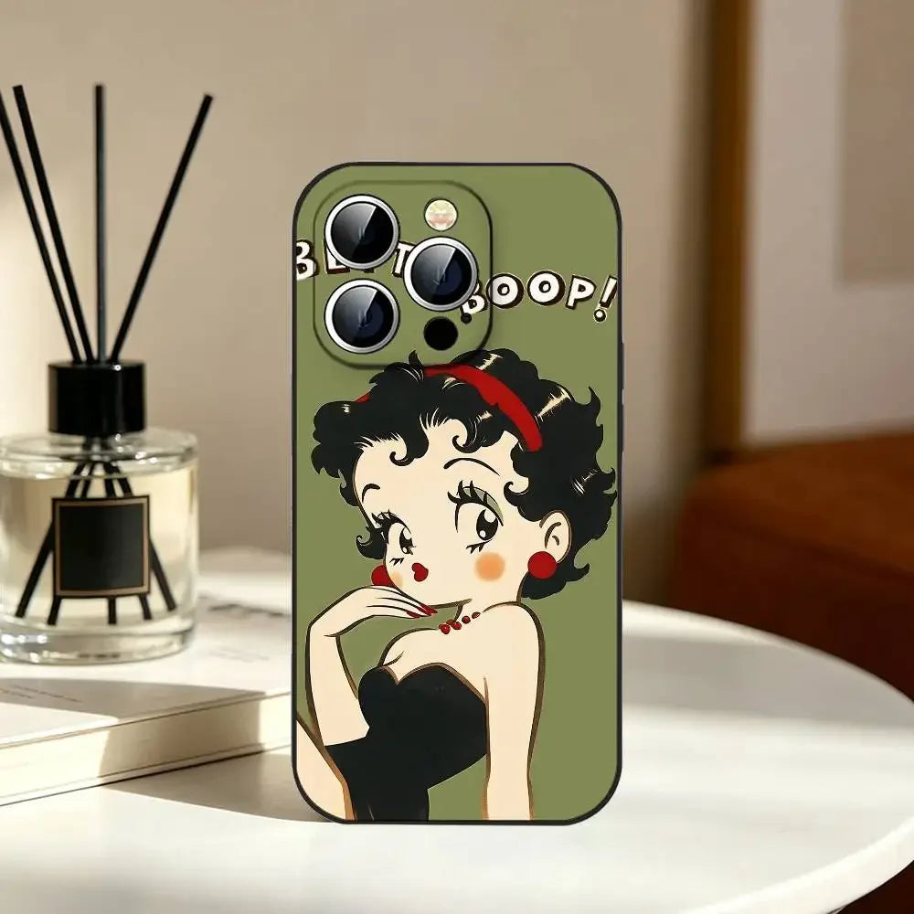 Betty Boop Phone Case | Slim Shockproof Cover for iPhone 11–17 Series