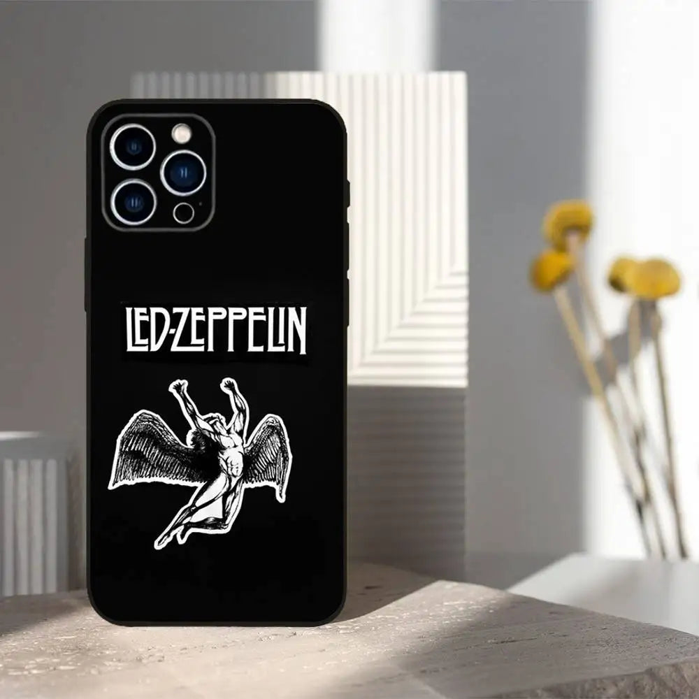 Zeppelins Band Soft Silicone Phone Case for iPhone