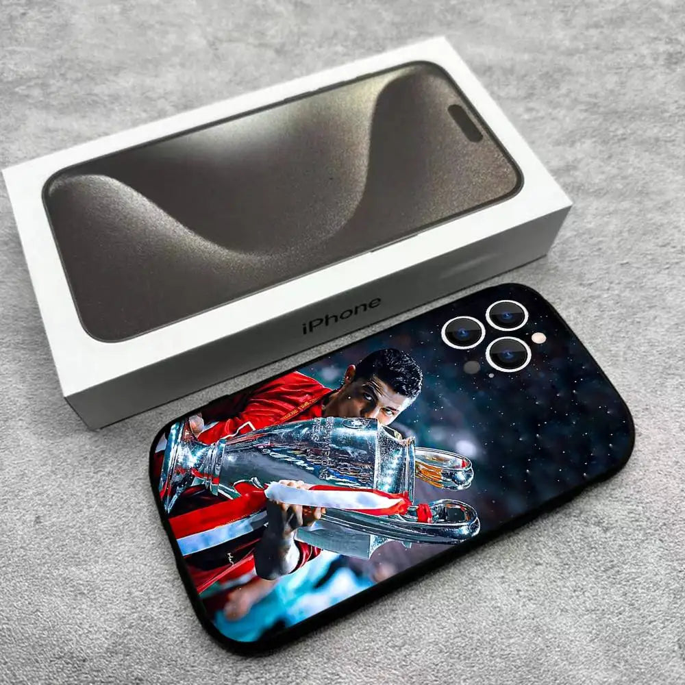 CR7 Ronaldo iPhone Case — Soft TPU Cover for iPhone 11–17