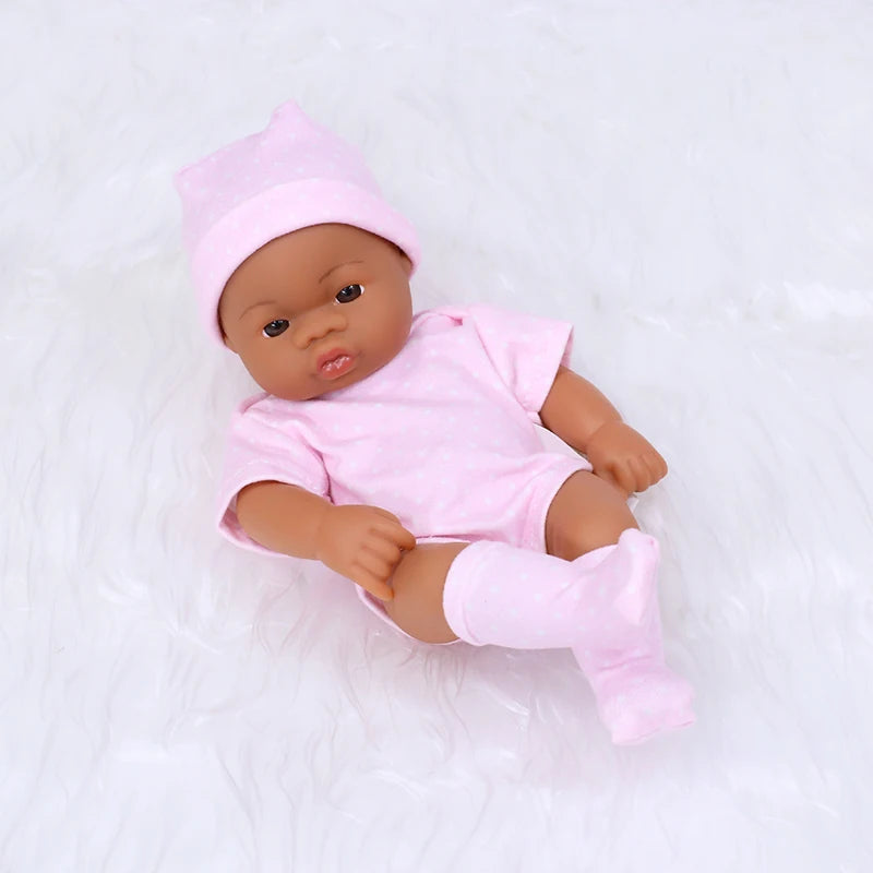 Mini Reborn Doll — 20cm Lifelike Vinyl Baby Doll for Girls