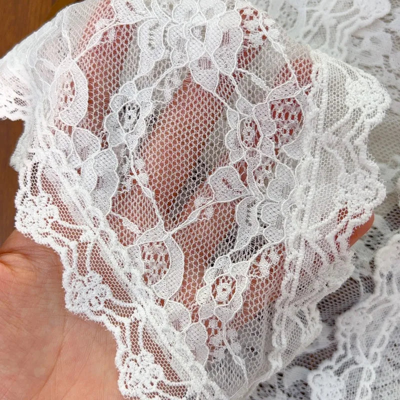 Lace Trim Bandana Scarf — 2-in-1 Hair Band & Waist Accessory