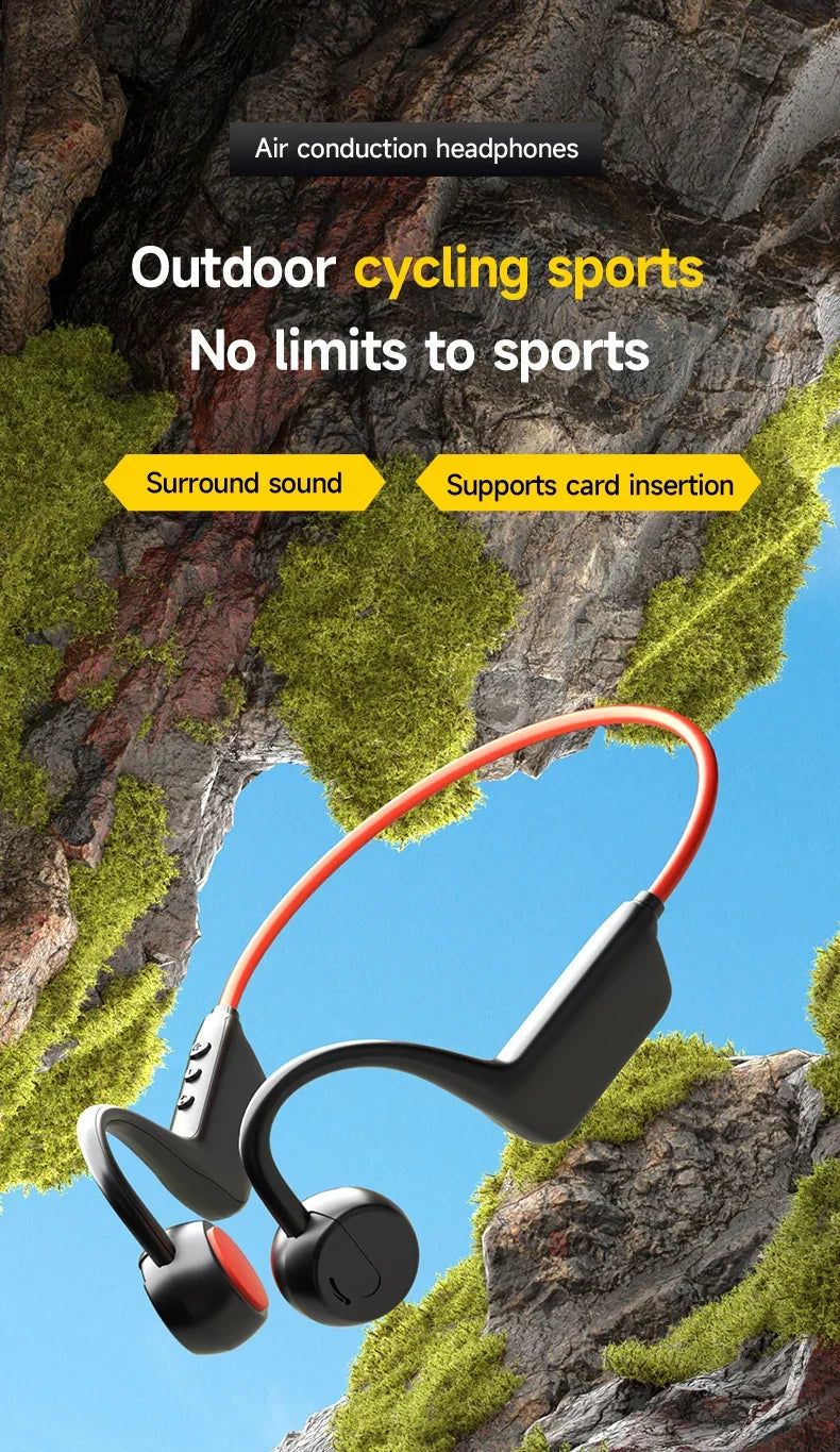 Lenovo Bone Conduction Headphones — Wireless, Waterproof, Bluetooth 5.3