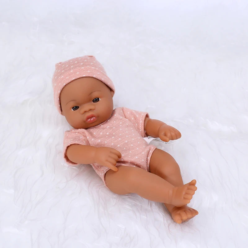 Mini Reborn Doll — 20cm Lifelike Vinyl Baby Doll for Girls