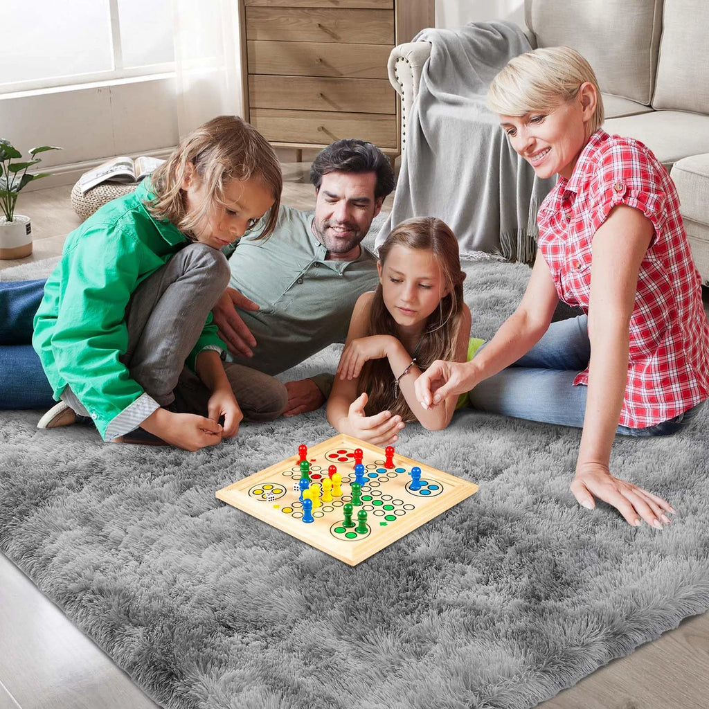 Ultra-Soft Puffy Rug – Fluffy Indoor Floor Mat for Bedroom, Living Room