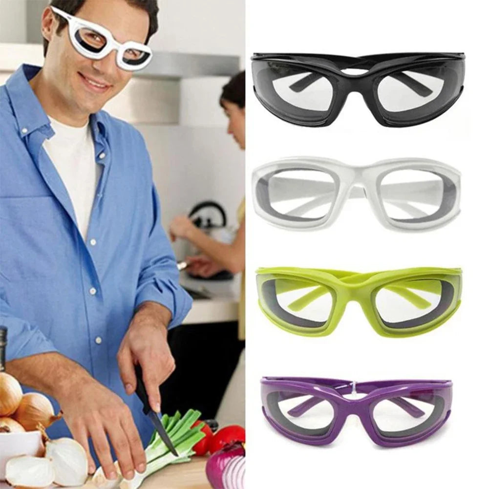 Anti-Fog Onion Goggles Tear-Free Eye Protection Kitchen Cooking Glasses 4 Colours