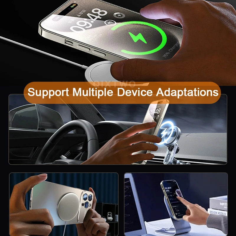 Home Sweet Home MagSafe iPhone case with glass camera protection, showcasing sleek design and secure magnetic attachment.