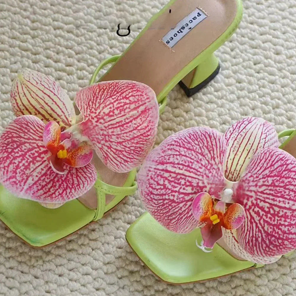 Butterfly & Orchid Flower Shoe Charms | Decorative Shoe Buckles