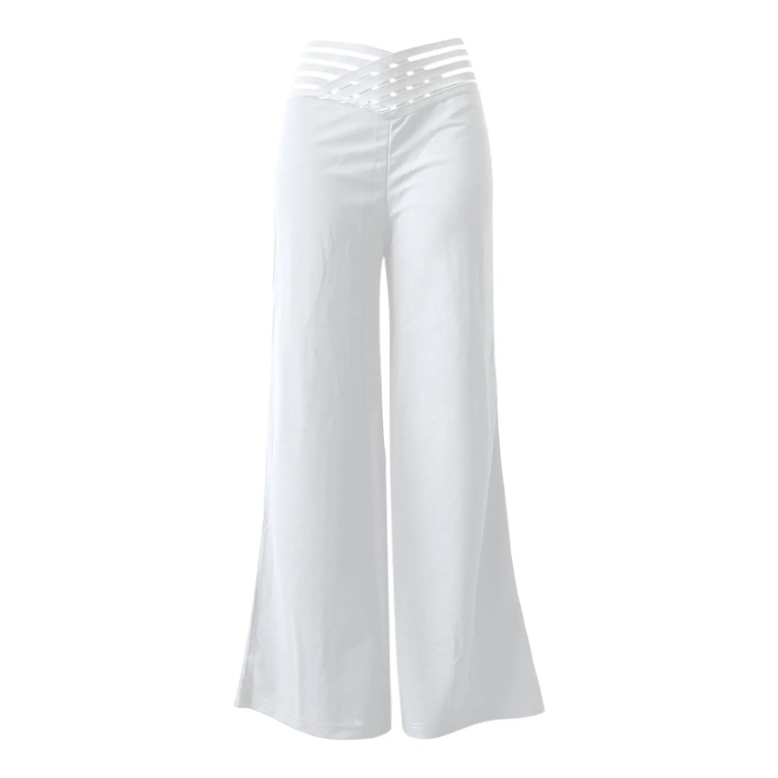 Women's high waist flare trousers by Home Sweet Home, elegant wide-leg office pants, shown in black fabric with a tailored fit.