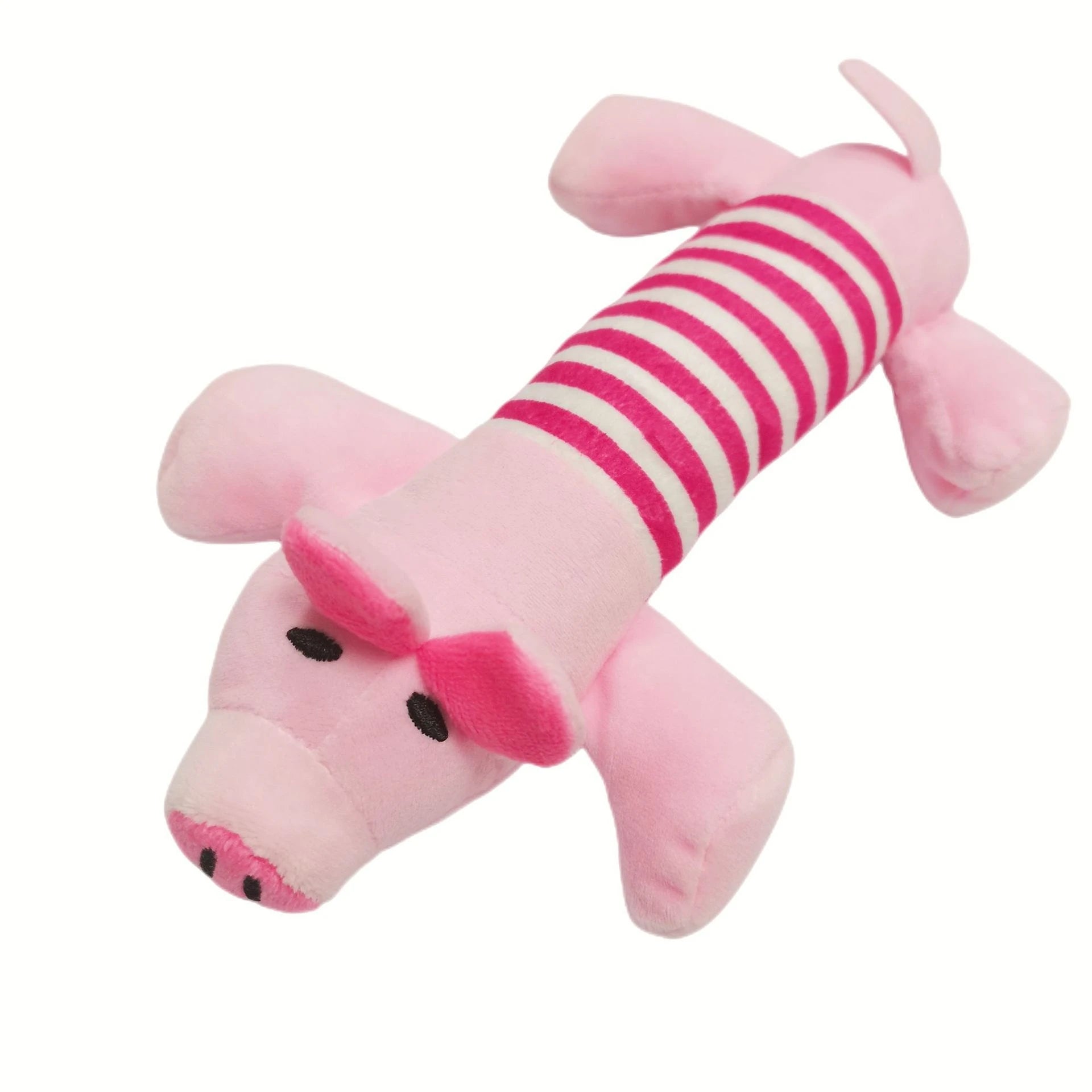 Squeaky Plush Dog Chew Toy – Elephant, Duck & Piglet Designs | Fleece Pet Toy