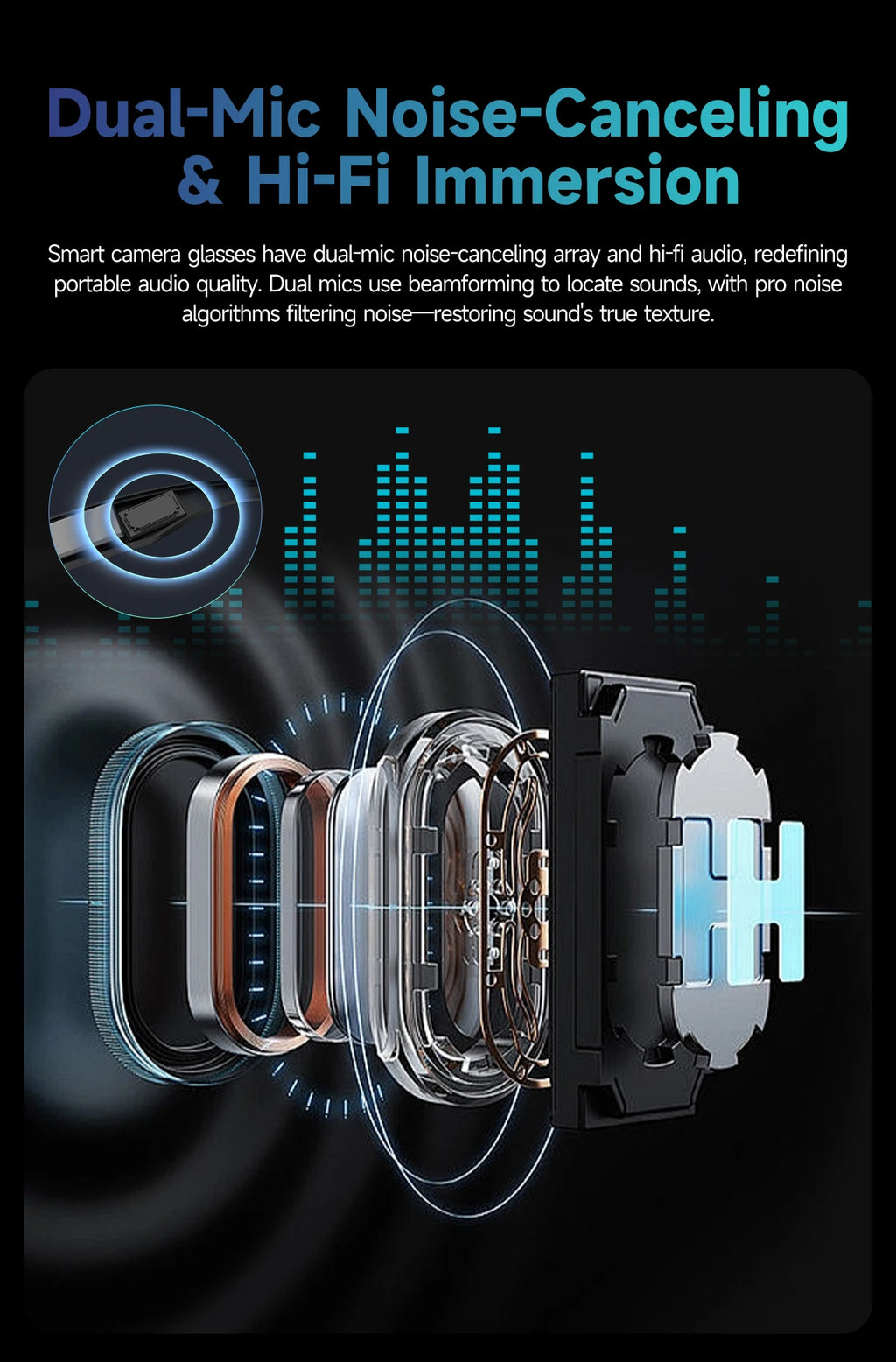 AI Smart Glasses — 800MP Camera, ChatGPT 4.0, Bluetooth & Real-Time Translation